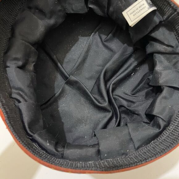 REI Adventure Dog Collapsible Fold Down Handle Gold Dog Water Food Bowl Nylon - Picture 4 of 9